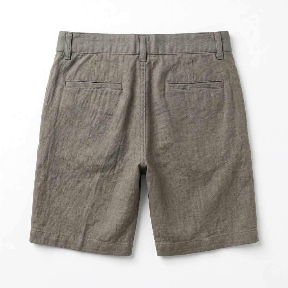 Everyday Linen Blend Shorts Gray
