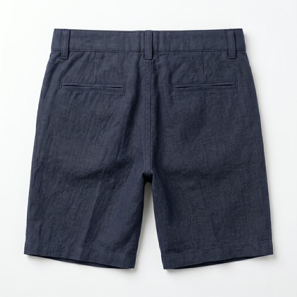 Everyday Linen Blend Shorts Blue